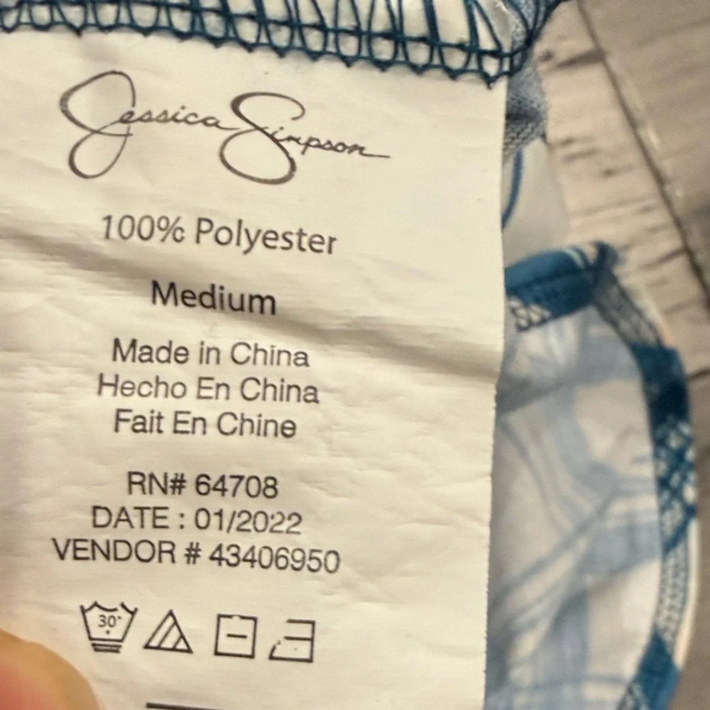 NWOT Blue Plaid Dog Shirt